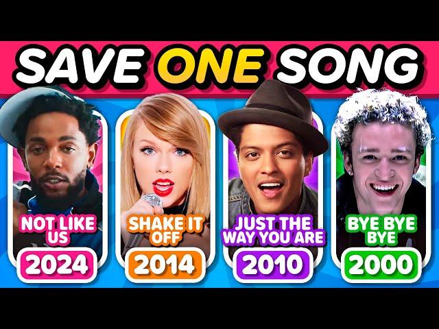  Hits Rewind: Save One Song Per Year ⏪ (2024 - 2000) | Music Quiz