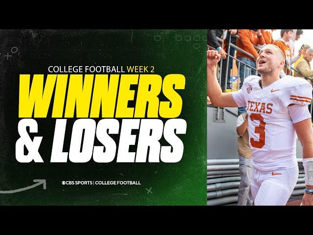 College Football Week 2 WINNERS & LOSERS: Texas asserts DOMINANCE