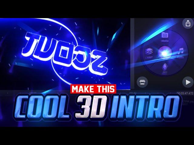 How to make cool 3d intro edit on android  Best Gaming intro edit || 3d text intro tutorial -2025