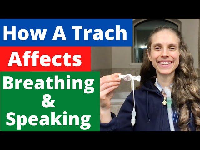 How a Tracheostomy Affects Breathing & Speaking. Live Demonstration. Life with a Vent