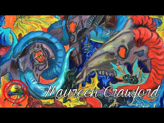 Acrylic painting techniques and tutorial with Maureen Crawford I Colour In Your Life