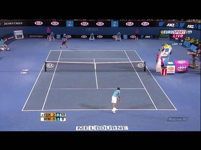 Federer vs Hewitt Australian Open 2010 highlights HD