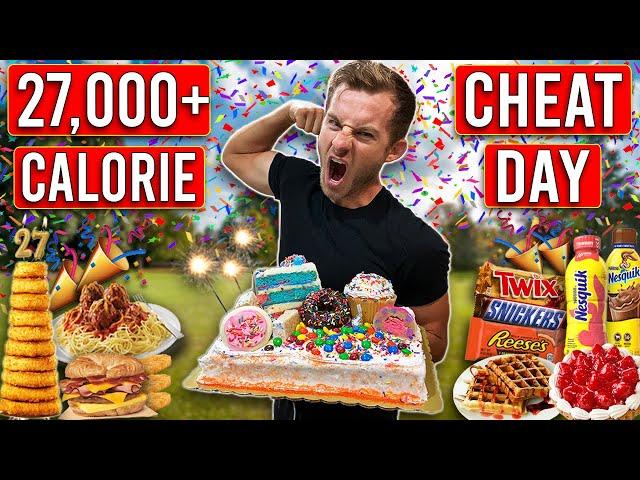 I Ate 27,000 CALORIES For My 27th BIRTHDAY!