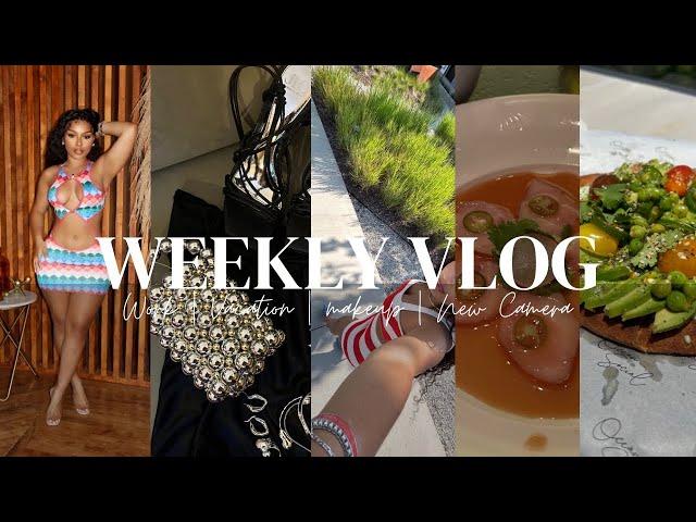 Weekly Vlog: Vacation + Work + I GOT A CAMERA + I DID MY FULL FACE MAKEUP ON CAMERA!!!