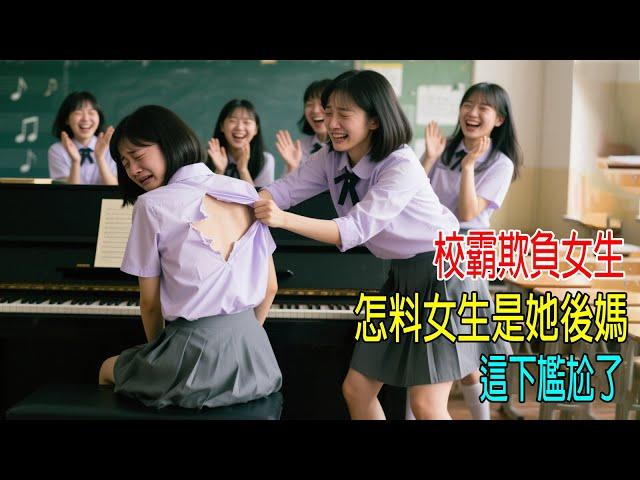 校霸欺負女生，怎料女生是她後媽，這下尷尬了！后媽要復仇