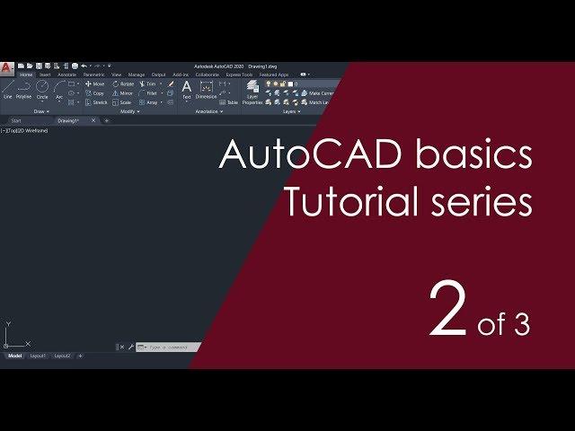 AutoCAD Basic Tutorial for Beginners - Part 2 of 3