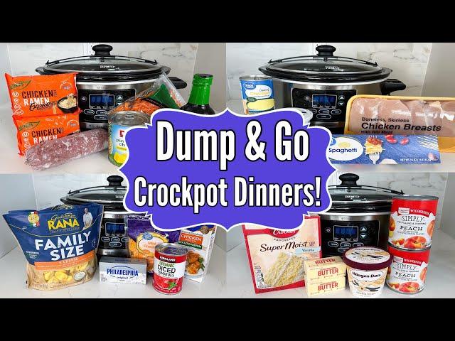 6 DUMP & GO SLOW COOKER MEALS | The EASIEST Crockpot Dinners ANYONE CAN MAKE | Julia Pacheco Recipes