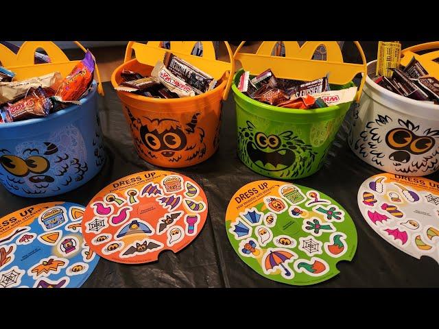 2024 McDonalds Halloween Happy Meal BOO Buckets