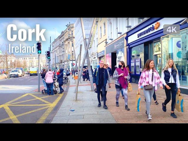 【4K】Cork city walk, Ireland 2022 | 4K Walking tour in Cork | 4K 60fps