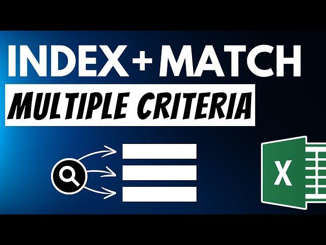 How to Perform INDEX & MATCH with MULTIPLE Criteria in Excel!