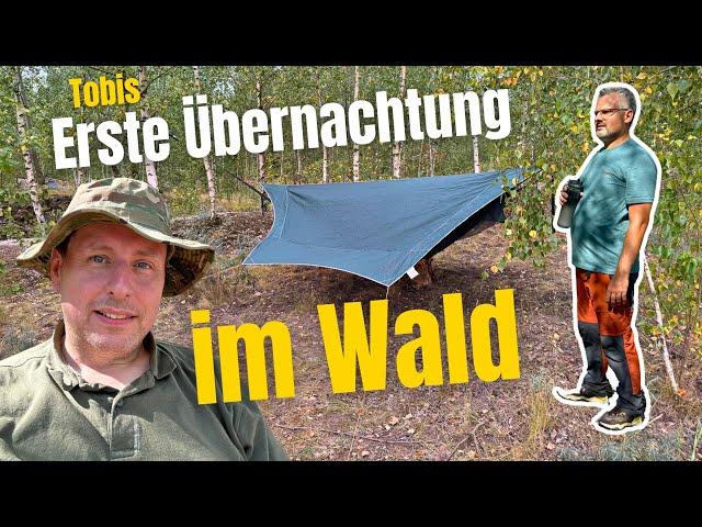  Erstes Mal im Wald mit Hängematte schlafen 