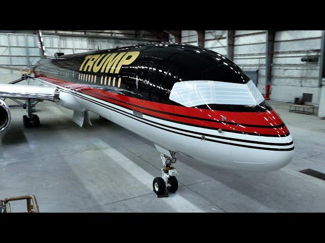 Landlocked Aviation TRUMP N757AF Refinishing