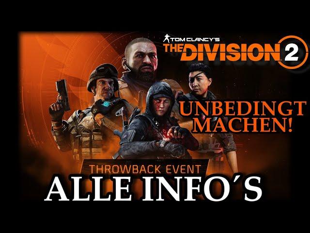 DIVISION 2 - THROWBACK EVENT - NEHMT EUCH ALLES MIT - DAS STECKT DRIN - DEUTSCH - GERMAN