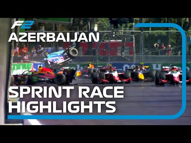 F2 Sprint Race Highlights | 2023 Azerbaijan Grand Prix