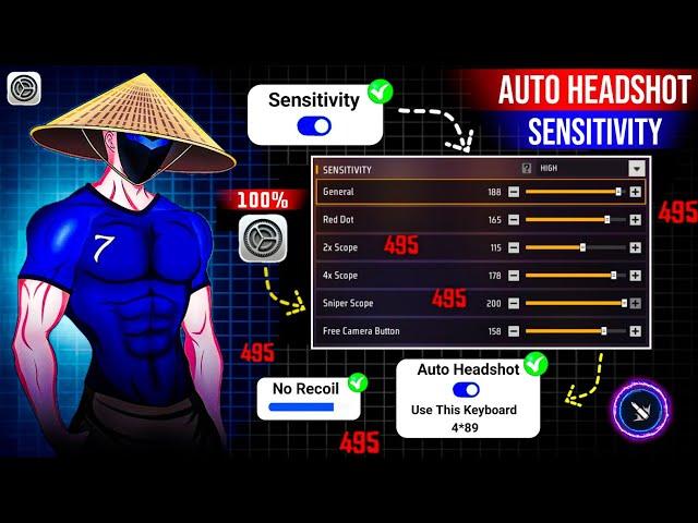 Free Fire Headshot Setting After Ob49 Update 2025Best Sensitivity Settings ️| Sensitivity Setting