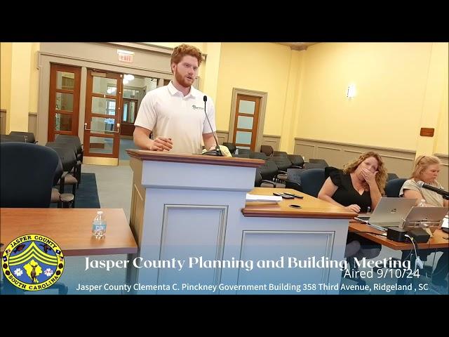 Jasper County Planning Committee Meeting 9/10/24