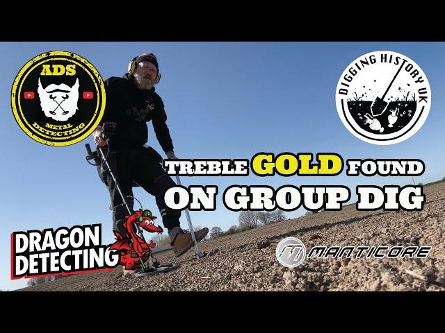 Treble Gold on Digging History Group Dig - Metal Detecting UK - Real Metal Detecting 2025