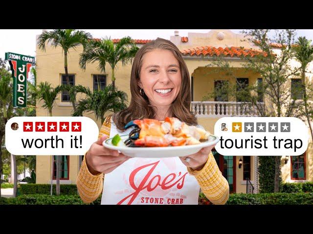 Is Miami's Oldest Restaurant Joe’s Stone Crab Worth It or Tourist Trap?