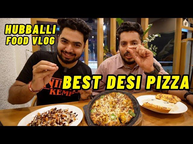 Best Creamy Spicy  Pizza In Hubli Dharwad | Best Cafe In Hubballi | Kannada Food Vlog | Cafe Koppas