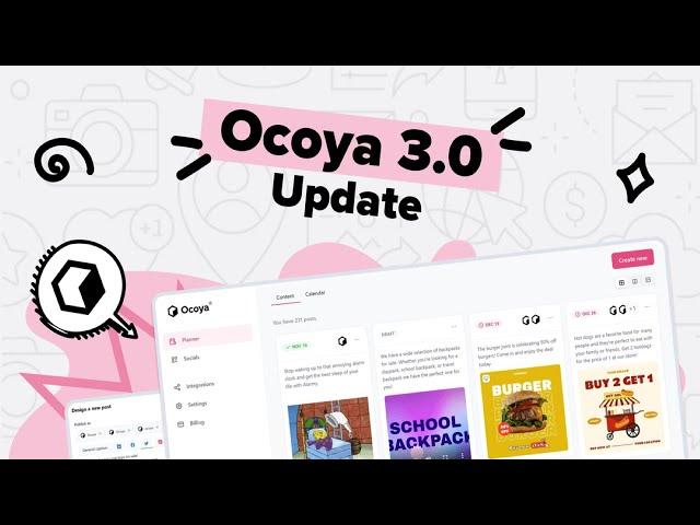 Publish a social media post in minutes with Ocoya v3.0