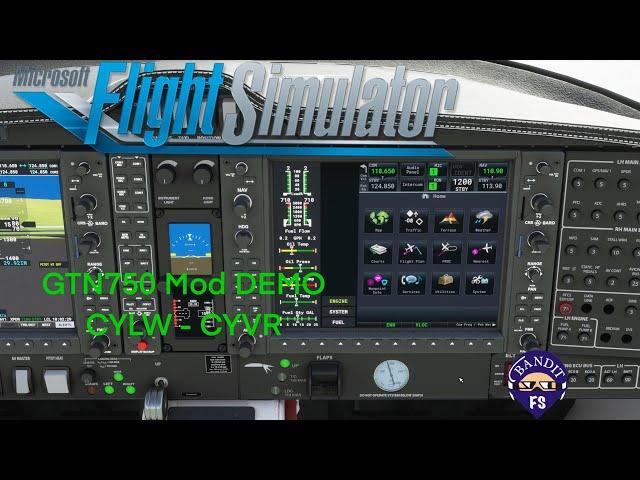 MSFS 2020 | Diamond DA62 |GTN750 Mod Demo | CYLW - CYVR | RNAV Departure | ILS Approach |