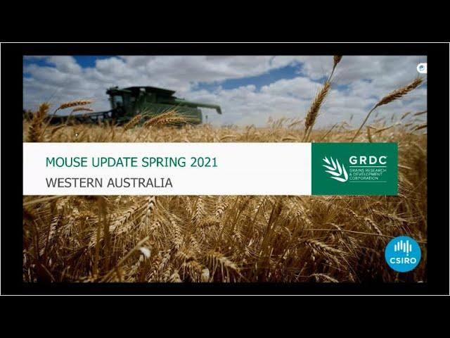 Mouse Management Online Workshop – Western Region