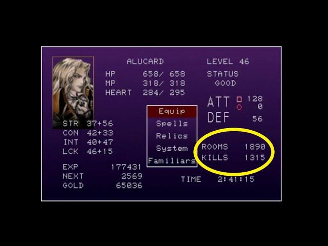 Castlevania: Symphony of the Night - Getting 200.6% on the Randomizer