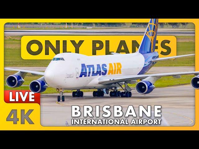  HUGE STORM + GROUNDSTOP | RARE 747 Arrival @ BNE / YBBN / BRISBANE Airport w/ James & Matt + ATC️