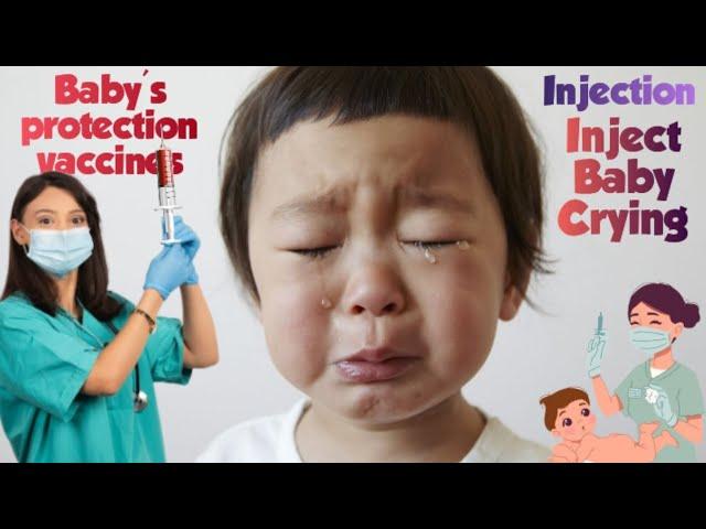 12 Month baby injection video || Baby injection Crying Solution || Crying Shots vlog.