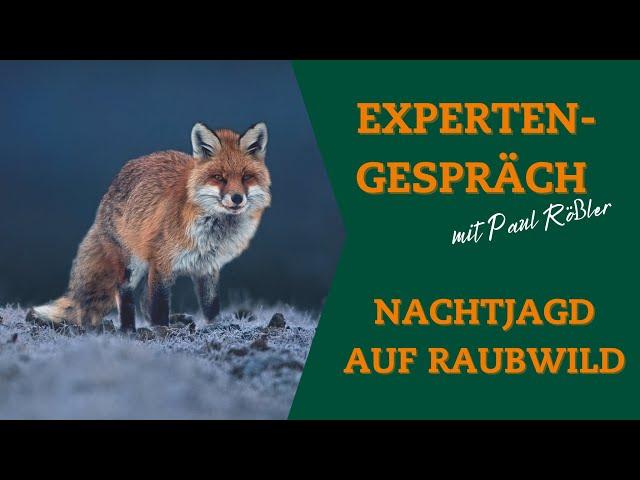 Expertengespräch mit Paul Rößler: Füchse mit Nachtsichttechnik und Wärmebild bejagen?