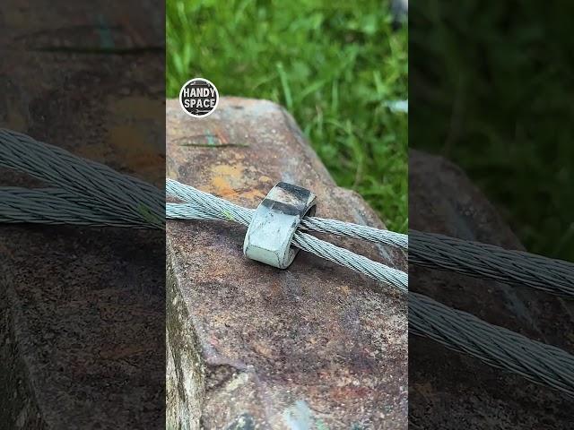 Wow! A Trick with a Nut and a Steel Rope! #tricks