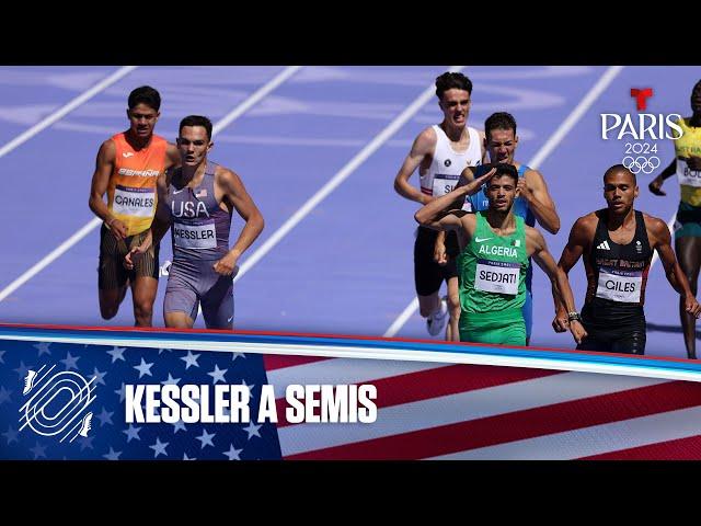 Hobbs Kessler, de USA, clasifica a semifinales de 800 metros | Juegos Olímpicos París 2024