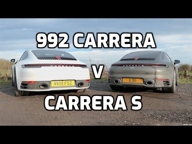 Porsche 992 Carrera v Carrera S head to head review 2020