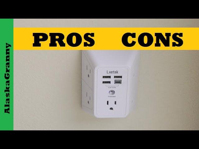 USB Outlet Extender Power Strip Surge Protector Pros Cons