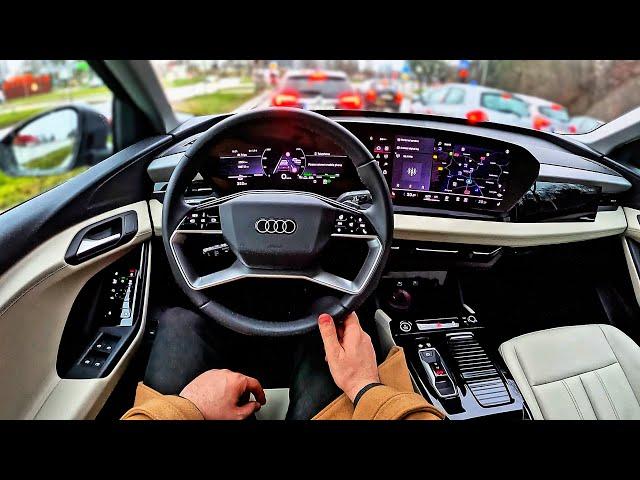 2025 Audi Q6 e-tron 225kW performance | POV Test Drive