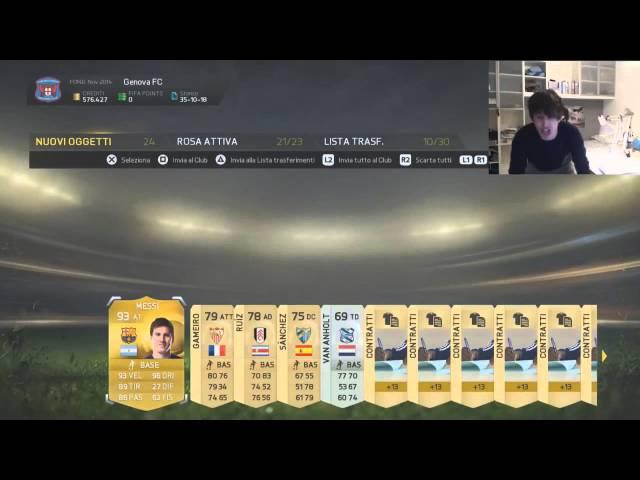 FIFA 15 MESSI IN A PACK !!! MY BEST PACK EVER!