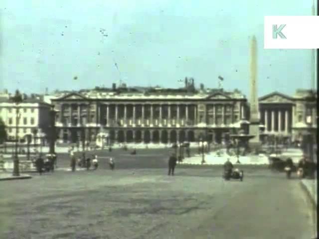 German Occupied Paris, France - Rare Colour WWII Home Movies Shot By German Soldier