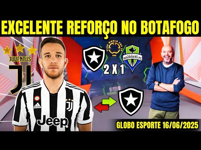 GLOBO ESPORTE BOTAFOGO [SEGUNDA-FEIRA 16/06/2025]DIA AGITADISSIMO NO FOGÃONOTÍCIAS DO BOTAFOGO