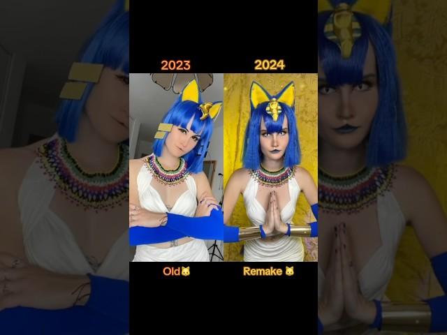 1 year difference for my Ankha cosplay   #animalcrossing #cosplay