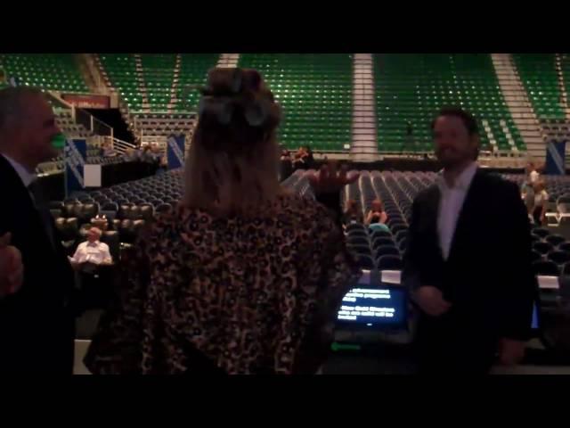 Kathy Kaehler and the Priestley's at Convention rehearsal