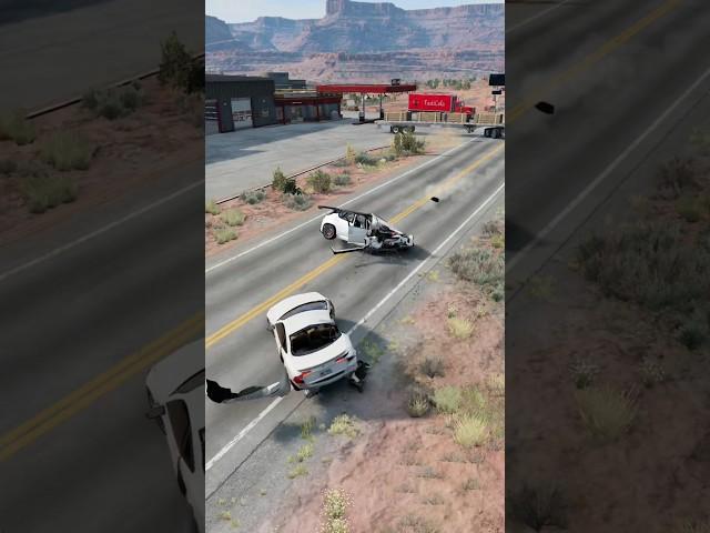 Realistic Highway Car Crashes #165 -BeamNG.Drive