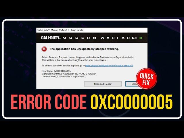 How to Fix Call of Duty Warzone Error Code 0xC0000005 ? [UPDATED]