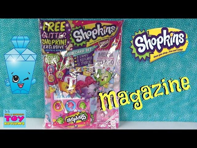 Shopkins Exclusive Magazine Postcards Badges Shoppies & More | PSToyReviews