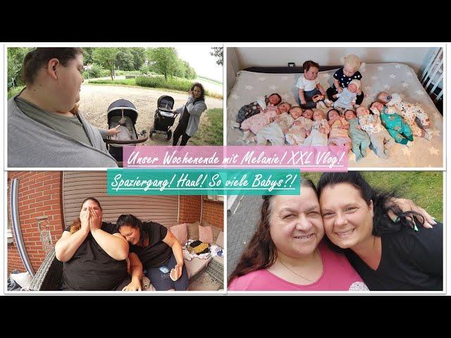 Unser Wochenende mit Melanie! || XXL VLOG! || Haul! || Reborn Baby Deutsch || Little Reborn Nursery