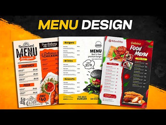 Trending Restaurant Food Menu Design || Boost your Restaurant Sale 2024