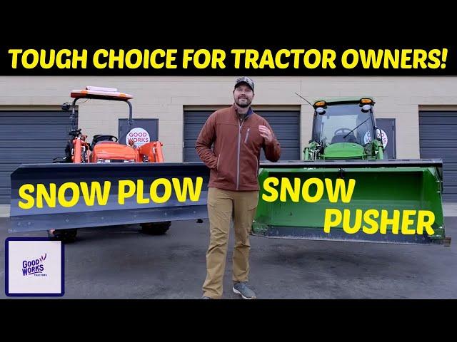 SNOW PLOW VS SNOW PUSHER: WHICH ONE IS RIGHT FOR YOU? ‍