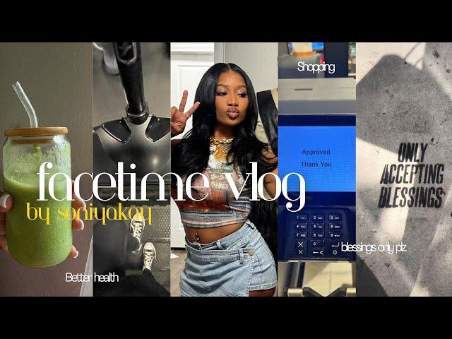 FACETIME VLOG  | Detox Smoothie & Gym  | Gworl I have exciting news  | blessings after blessings 