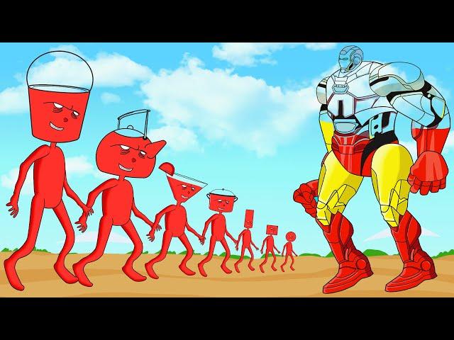 Evolution Of IRON MAN Vs Evolution Of MONSTER RADIATION : Returning From The Dead SECRET - FUNNY