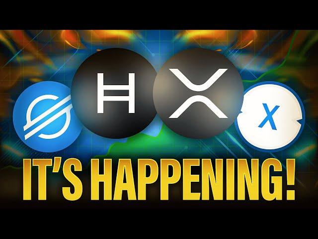 It's Actually Happening RIGHT NOW | XRP XLM HBAR & XDC