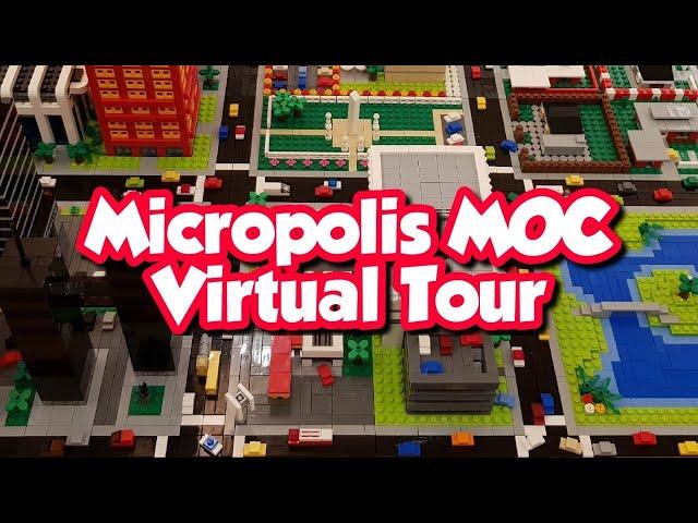 LEGO MICROPOLIS CITY MOC: A virtual tour of microscale Micropolis city MOC